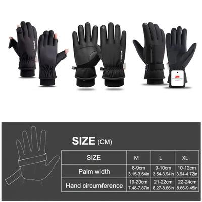 Waterproof Men's Women's Winter Cycling Gloves Thermal Touchscreen Ski Gloves For Running Outdoor Sports Gloves