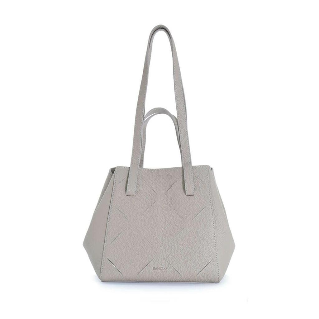 Barcos Cut Design Leather Asymmetrical One Taupe Bag, Women's, Size,