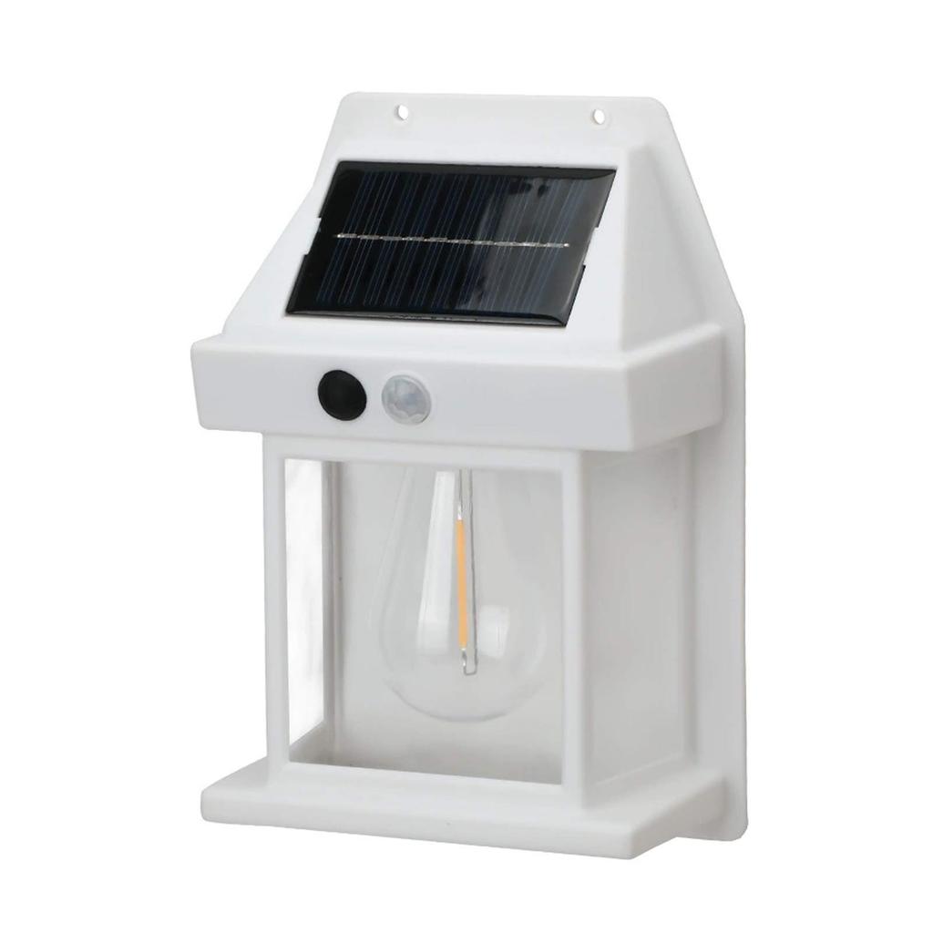Solar Tungsten Wall Lamp Waterproof Motion Sensor 3 Modes Outdoor LED Light for Patio Courtyard Porch Barn Garage Garden