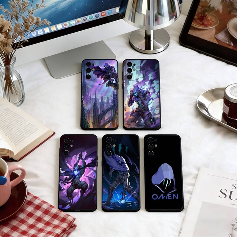 Omen Valorant Phone Case For Samsung S25,S24,S21,S22,S23,S30,Ultra,S20,Plus,Fe,Lite,Note,10,Soft Black Cover