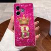 Shockproof Phone Case For Honor 600 Lite 5G/500 Smart 5G Transparent TPU Soft Casing Exclusive Lucky Letter Crown Couple Shell
