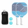 Fiberglass Pickleball Paddle Lightweight Pickleball Paddle Set Hexagonal Center Center Racket Long-Lasting Shielded Rim Sports