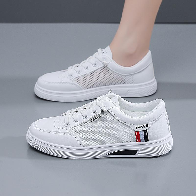 

2025 Весна Новые Белые Туфли Женские Корейские Универсальные Студенческие Балетки Женская Повседневная Спортивная Обувь Женская Обувь 40