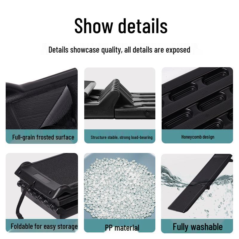 Foldable Anti-Slip Pet Stairs for Large Dogs - Climbing Ladder for Cars