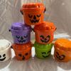 Halloween Pumpkin Mini Bucket Halloween Trick Or Treat Bucket Pumpkin Face Candy Buckets Halloween Party Decorations