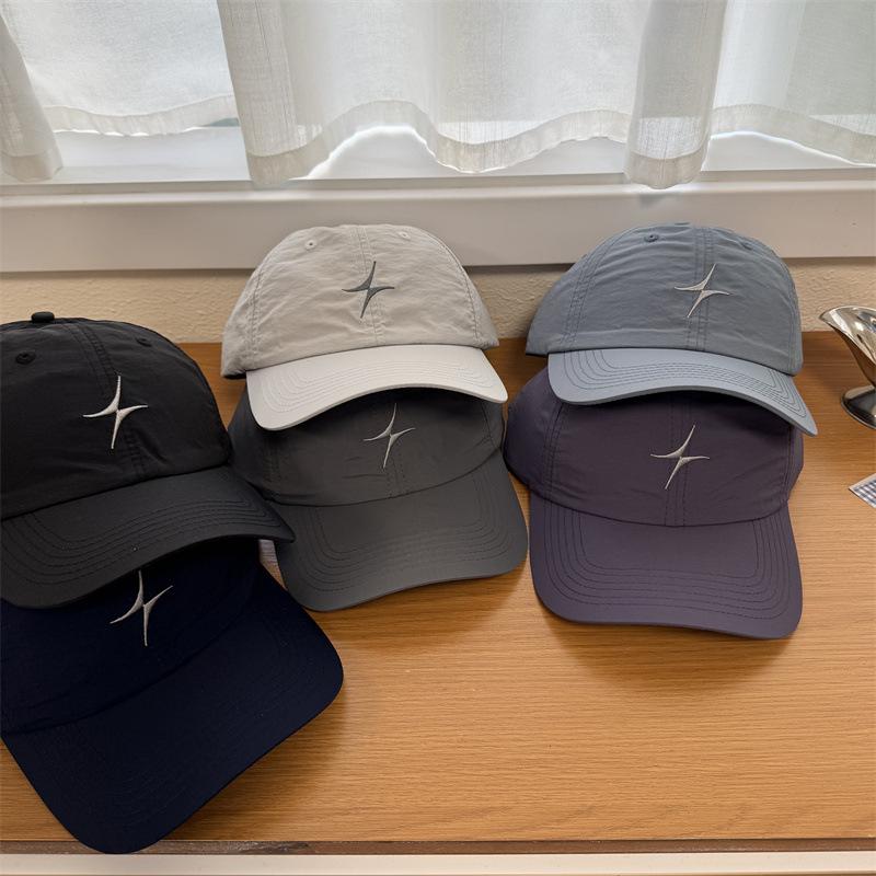 Spring and Summer Plain Soft Top Outdoor Mountaineering Quick-drying Baseball Cap Men's and Women's Thin Sports Breathable Sunshade Cap