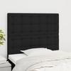 Vidaxl Bed Headboards, 2 Pcs, Black, 90X5X78/88 Cm, Fabric