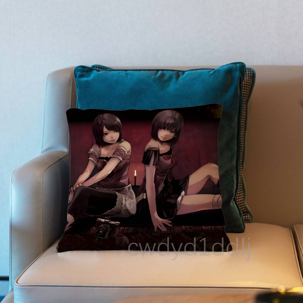 FFatal FFrame Remake Pillow Case Short Plush Sofa Decorative Gift Home Doublesided Printing Cushio