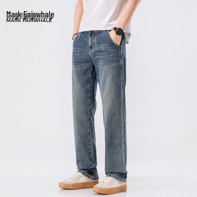 Mark Fairwhale Men's Loose Fit Straight-Leg Jeans