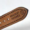 HERMES Medor Quartz Bracelet Watch Watch Clock Wristwatch Leather Black
