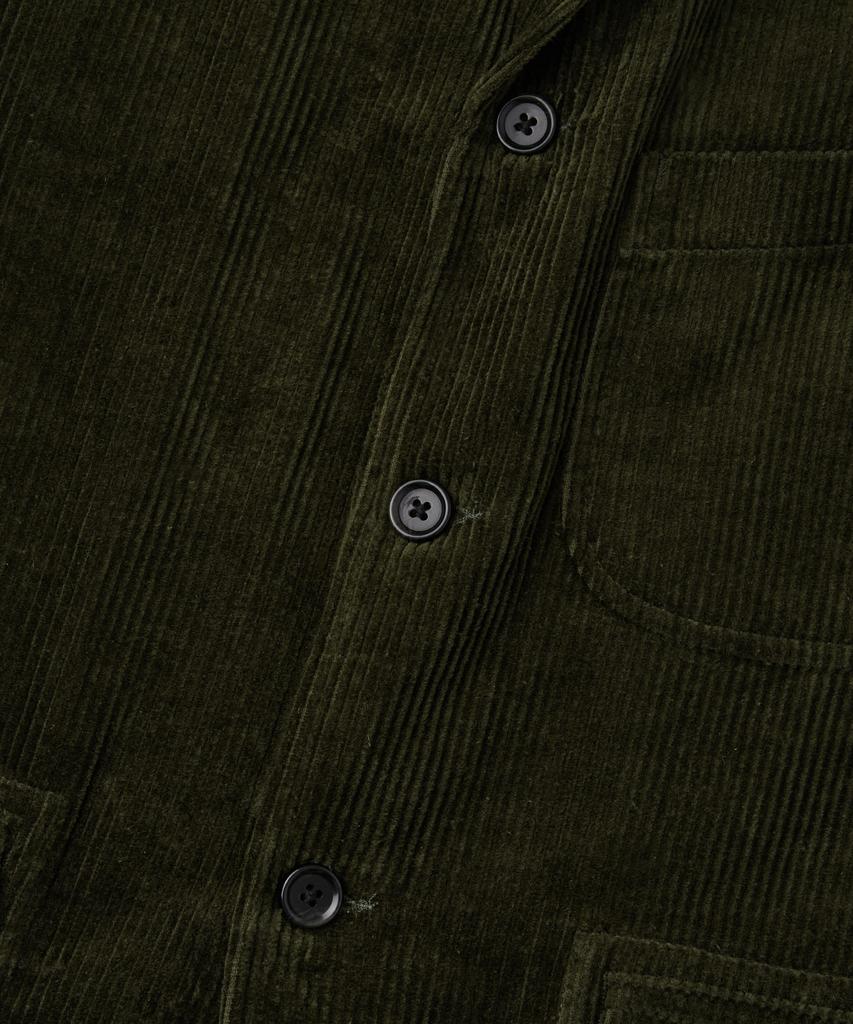 HERVORRAGEND Klassische 3-Knopf-Jacke aus hochdichtem Cord_D.Olive