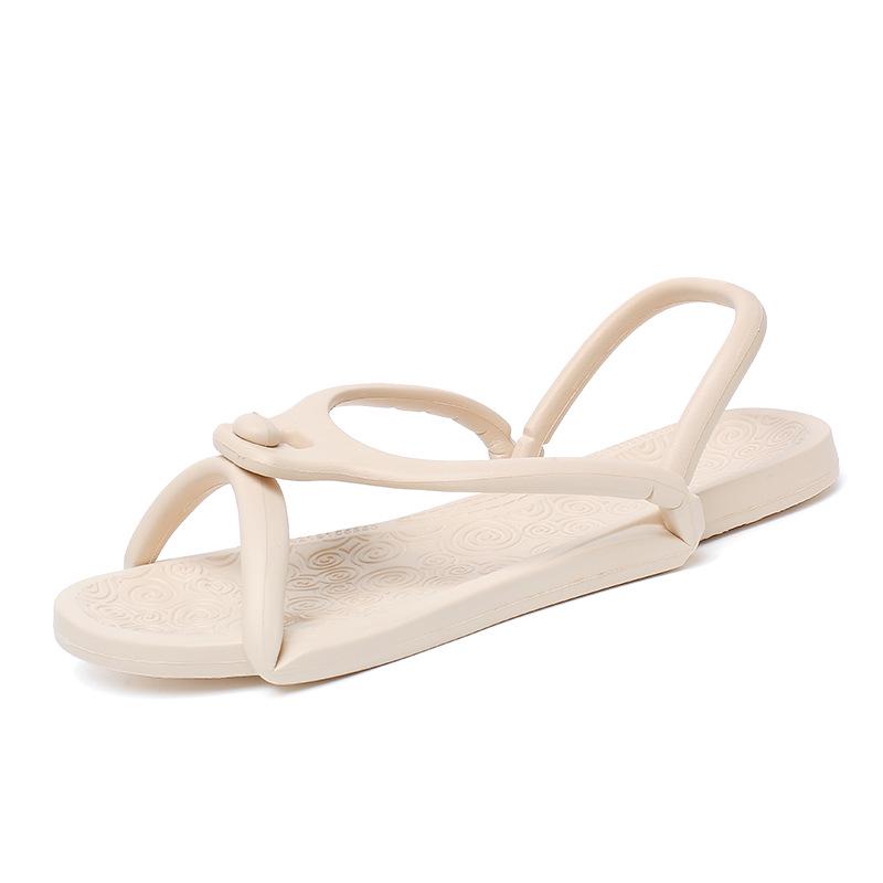 Men's & Women's Non-slip Foldable Travel Sandals - Portable Two-way Beach & Hotel Slippers