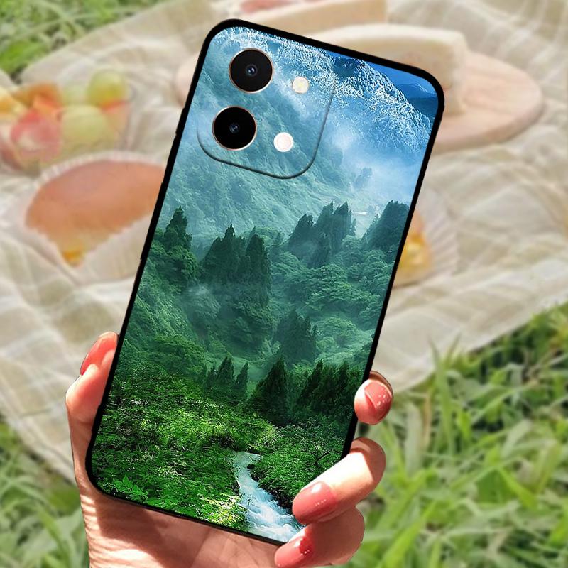 Case For Vivo Y28 4G Back Cover Anti-Falling Phone Shell For VIVO Y28 Fashion Fundas Non-slip Cartoon Soft Silicone Phone Bumper