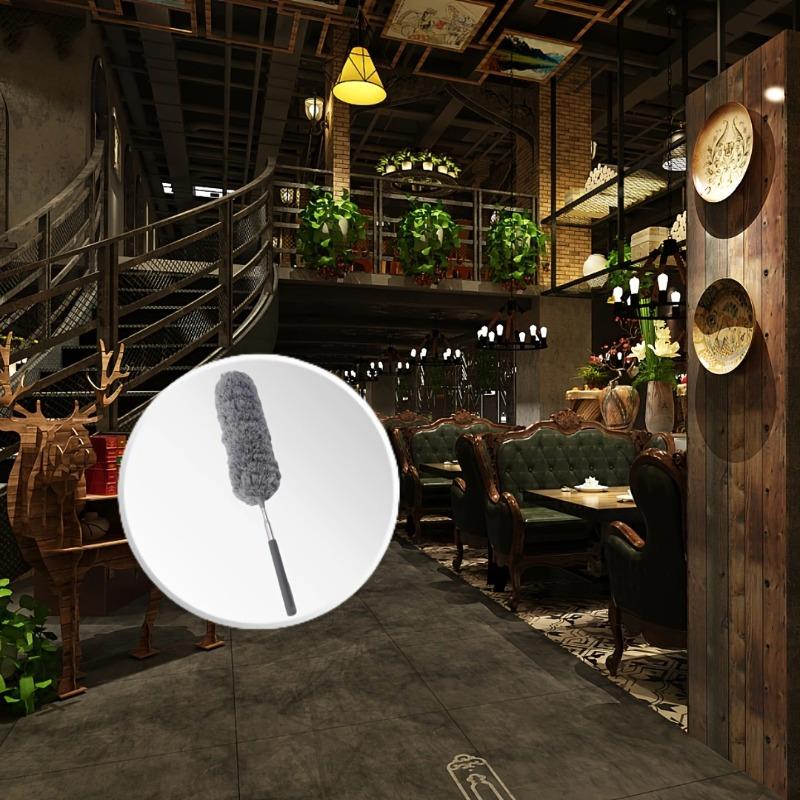 Modischer tragbarer Mini-Abschnitt aus grauer Asche, Dekontamination von Hausstaubmilben, antistatisch, kreativer magischer Staubwedel