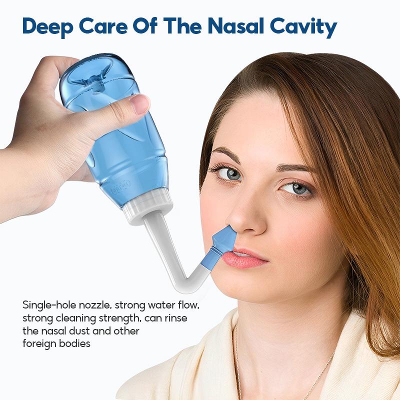 300ML Nasal Irrigator Nasal Rinse Bottle Nasal Wash Cleaner Nose Protector Avoid Allergic Rhinitis Adults Children Neti