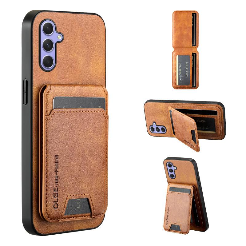 Suitable for Samsung Galaxy A555G Mobile Phone Case A35 Cow Pattern Leather Magnetic Card Case New A25 Light A15