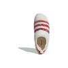 Adidas Originals Puffylette Fabric Synthetic Leather Round Toe Slip-On Warm Waterproof Low-Top Casual Shoes Unisex Casual Shoes White Red ID6141