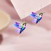 Fashionable and Colorful Hummingbird Design Earrings