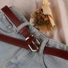 Fashion Pin Buckle Waistband Women Thin Waist Strap Versatile Leather Belt