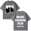 CHARLI XCX  Album Music, Fashion, Film Tour 2026 Print T-shirt Men Women Cotton Casual Loose Vintage Washed T Shirt Streetwear