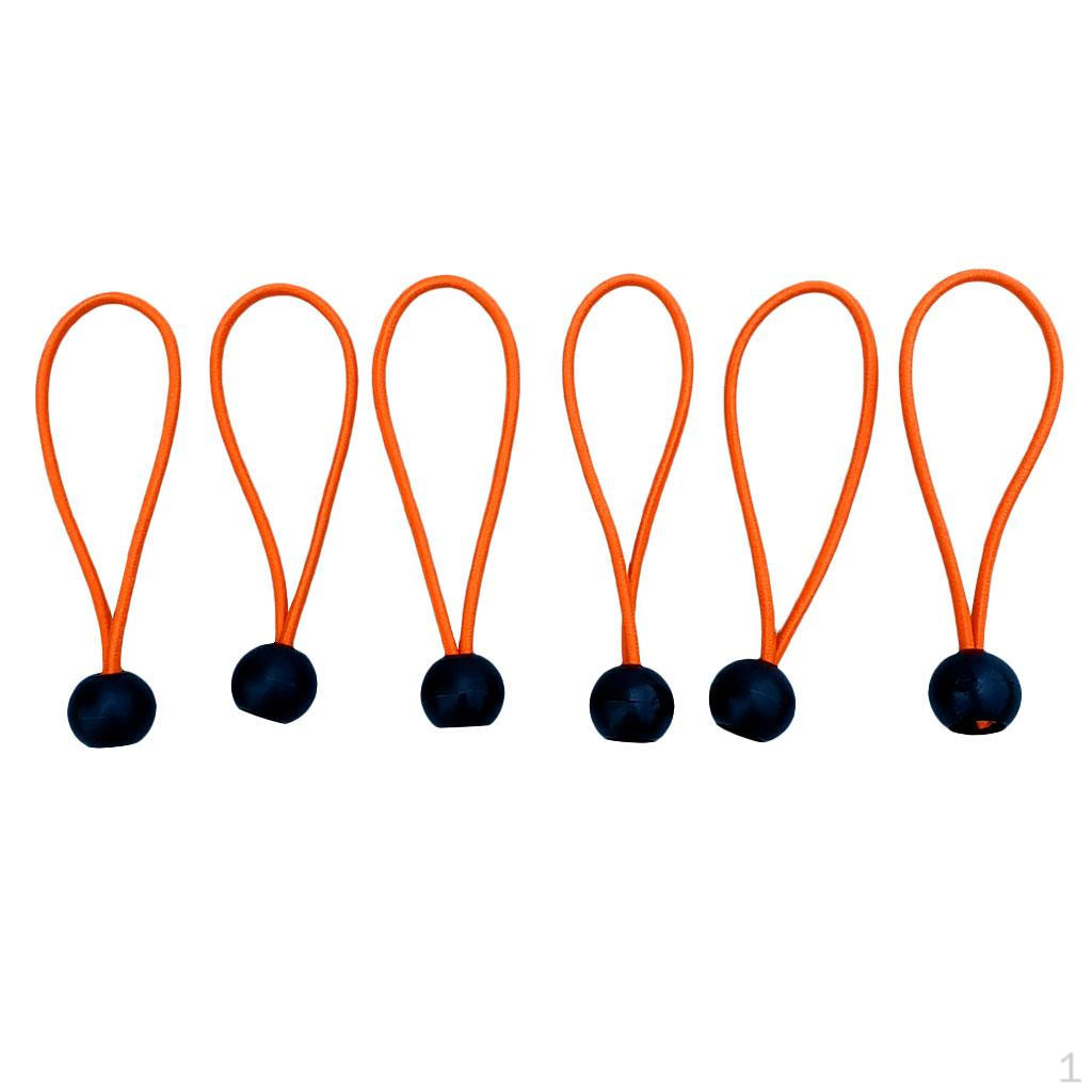 

Ball Bungee Cord Set for Outdoor Use Orange 4 inch