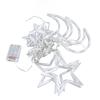 Star Moon Curtain String Lights Romantic Ambience 2 Lighting Modes 126 LED Ramadan Curtain Lights