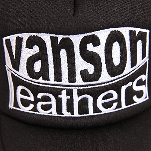 VANSON Vanson Cap with Logo Embroidery, Piping, and Piping Tape, Mesh Cap, Reprint, Johnny's Design, LB-199-02010