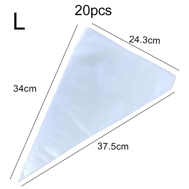 20 STÜCKE Spritzbeutel-Set Einweg Professionelle Kuchendekorationswerkzeuge Gebäckcreme Zubehör Haushalt Küchenbackwerkzeuge TMZ