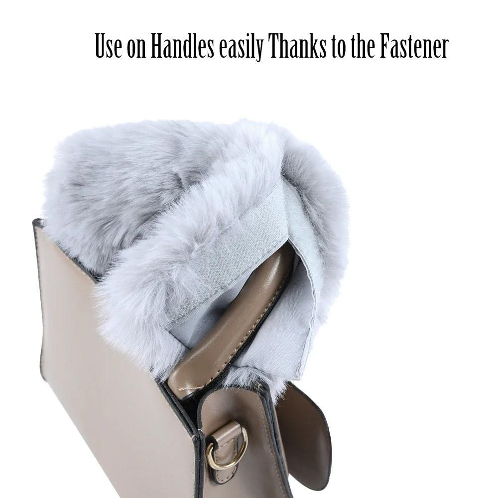 Universal Bag Strap Covers Bag Hardware Accessories DIY Furry Bag Handles Cover Anti-loose Non-slip Heel Strap Covers