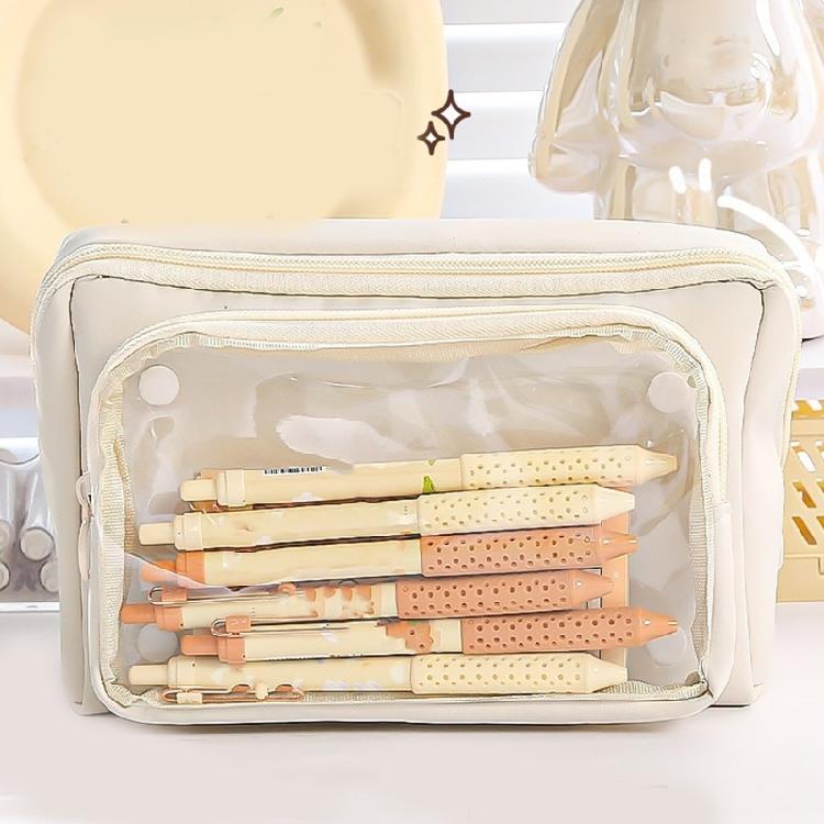 Simple Pencil Organizers Large Capacity Pencil Case Aesthetic Pen Bag School Accessories