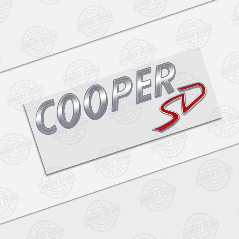 Auto Metal Logo 3D Badge Lettering Decals Trunk Sticker For MINI Cooper D SD R60 R56 R57 R58 R60 F55 F56 Countryman Car Styling