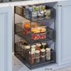 Pull-Out Cabinet Organizer Shelf Kitchen Sink Pantry Snacks Spices Storage Adjustable Multi-Layer Drawer Rack