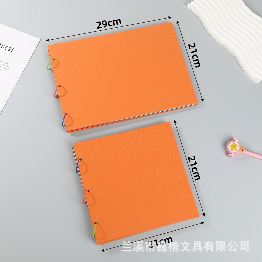 A4 Polaroid Fotoalbum – DIY Scrapbook mit Retro Kraftpapier