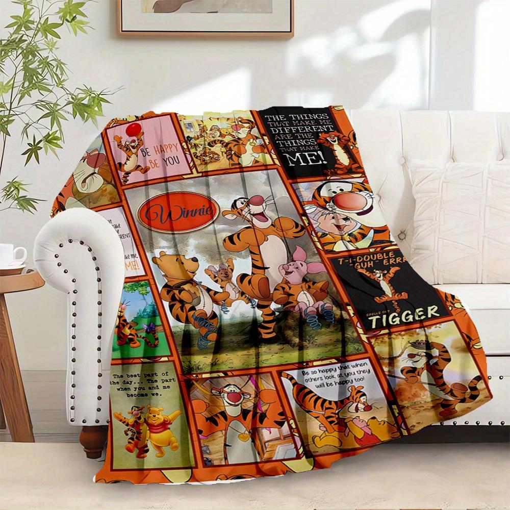 1pc Flannel Tigger Winnie the Pooh Be Happy Bedding 75x90cm