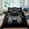 Soldier Duvet Cover Set Teens Boys Japanese-Style Warrior Bedding Set Comforter Cover Set Vintage Style Quilt Cover Full Size