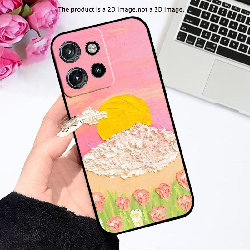 Für Motorola Edge 50 Neo 60Neo Hülle Mode Ölgemälde Silikon Weiches TPU Handyhülle Für Moto Edge60 Neo 50Neo 5G Fundas Coque