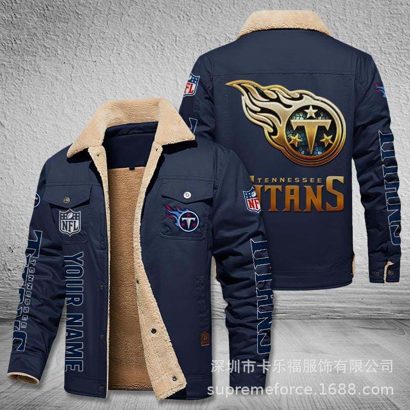 American football team football jersey Philadelphia Eagles jersey autumn and winter velvet cotton jersey sports jacket men's jacket