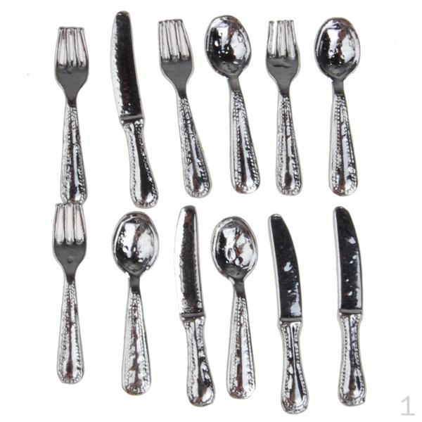 

1/12 Dollhouse Tableware Set 12 Pcs