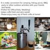 2L/4L/5L Stainless Steel Foam Maker Foamer Camping Home Cafe Nitrogen Foamed Coffee Machine Coffee Pot Stainless Steel Coffee Maker