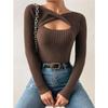 Fashion Fall Casual Womens Yyfs Winter Solid Color Print Long Sleeve Sweaters