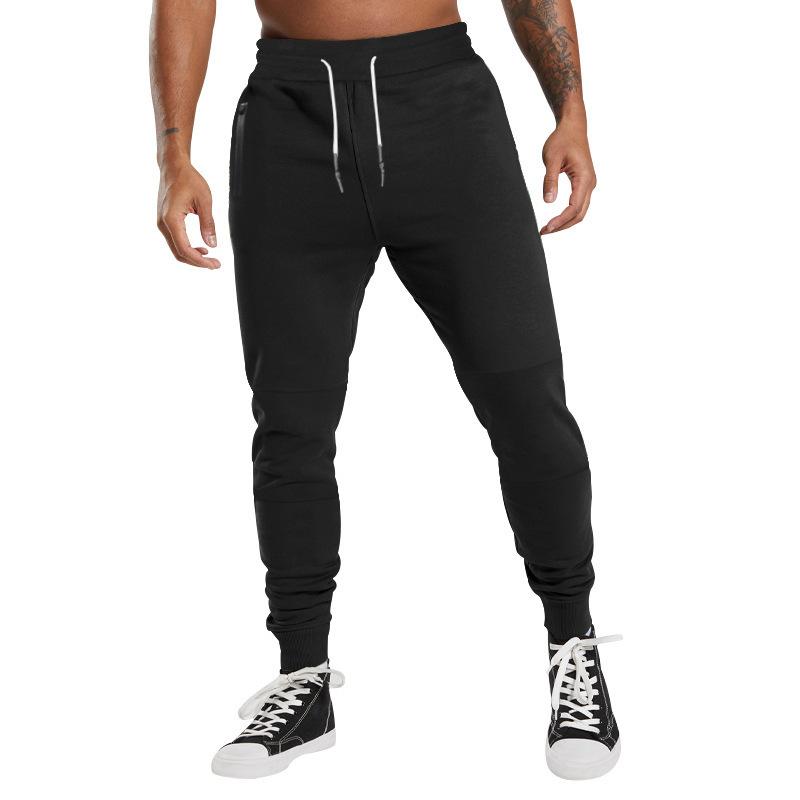 Men's drawstring casual trousers new sports trousers versatile breathable drawstring trousers