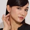 Lala Christie Women's Round Ball Earrings, PT900 Platinum, Petit Collection, Le71-0020-pt