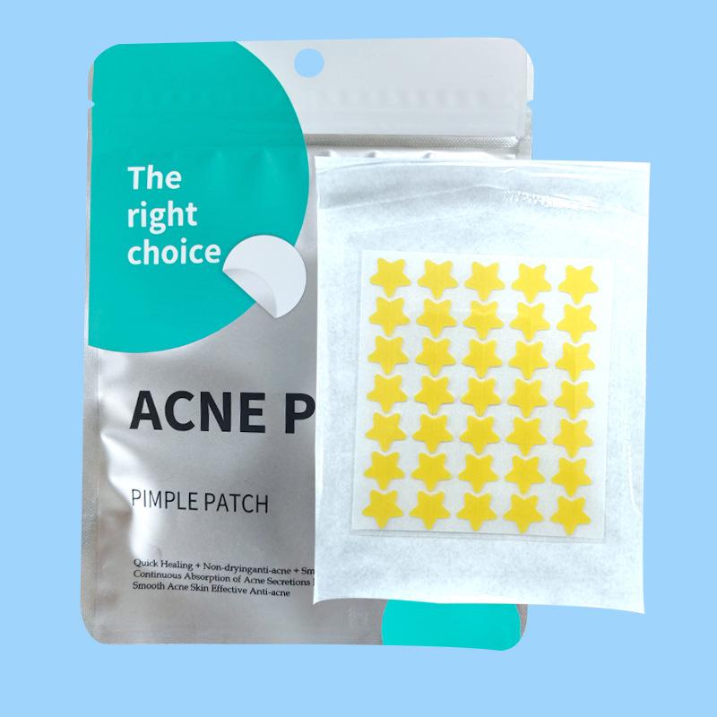 40-Star Acne Patches: Cute Hydrocolloid Covers for Absorbent Pus Removal, Anti-Acne Day & Night Use