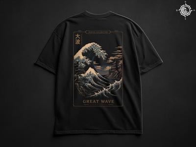 Great Wave Shirt, Japanese Wave Tee, Ukiyo-e Shirt, Ocean Graphic Tee, Japan Art Shirt, Japanese Streetwear, Oversized Japanese Gift