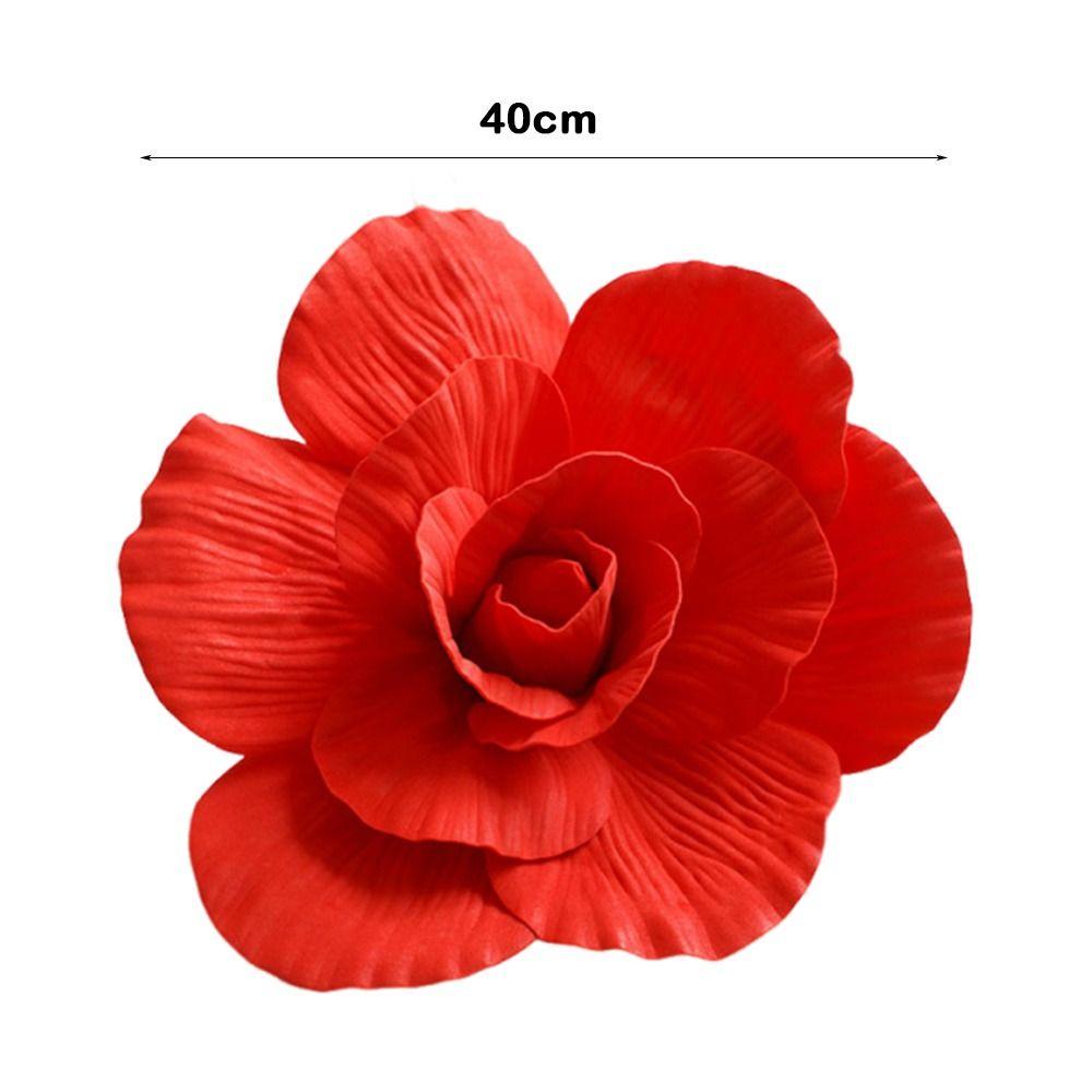 Large Size Three-dimensional Decoration PE Foam Simulation Rose NEW Fake Flower  Wall