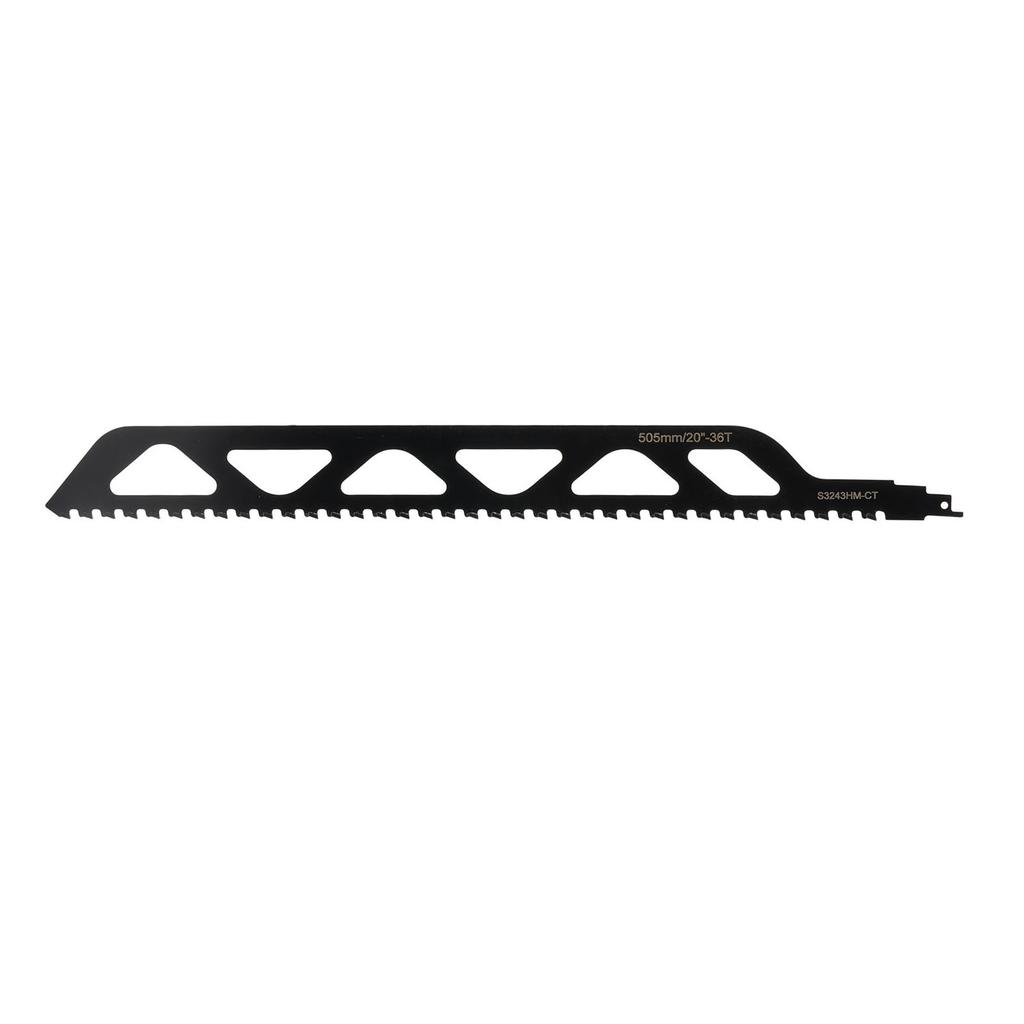 Reciprocating Saw Blade Black Color Cemented Carbide Brick Cutting Recip Saw Blade for Construction 20 Inch