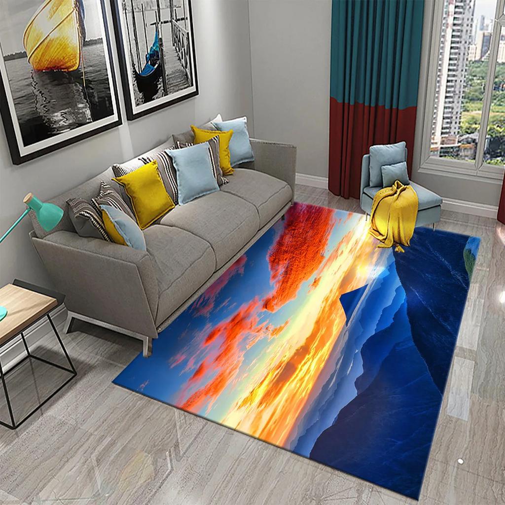 Japan Mount Fuji Carpet for Kitchen Living Room Bathroom Bedroom  Doormat Entrance Non-slip Mat Rug Corridor Home Decor Carpet