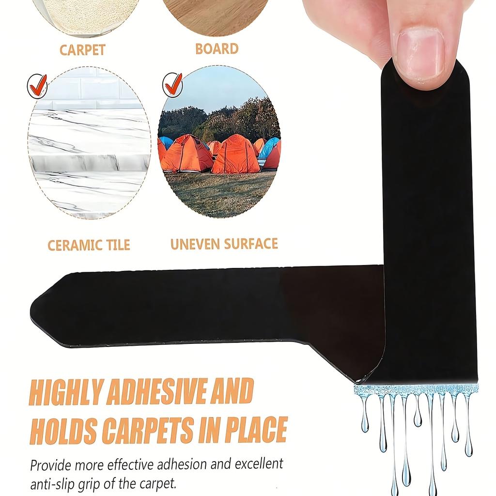 Non-Slip Carpet Fixers, PU Material Washable & Reusable Stop Carpet Shifting and Curling for Living Room Dining Room Bathroom Carpets Home Essentials