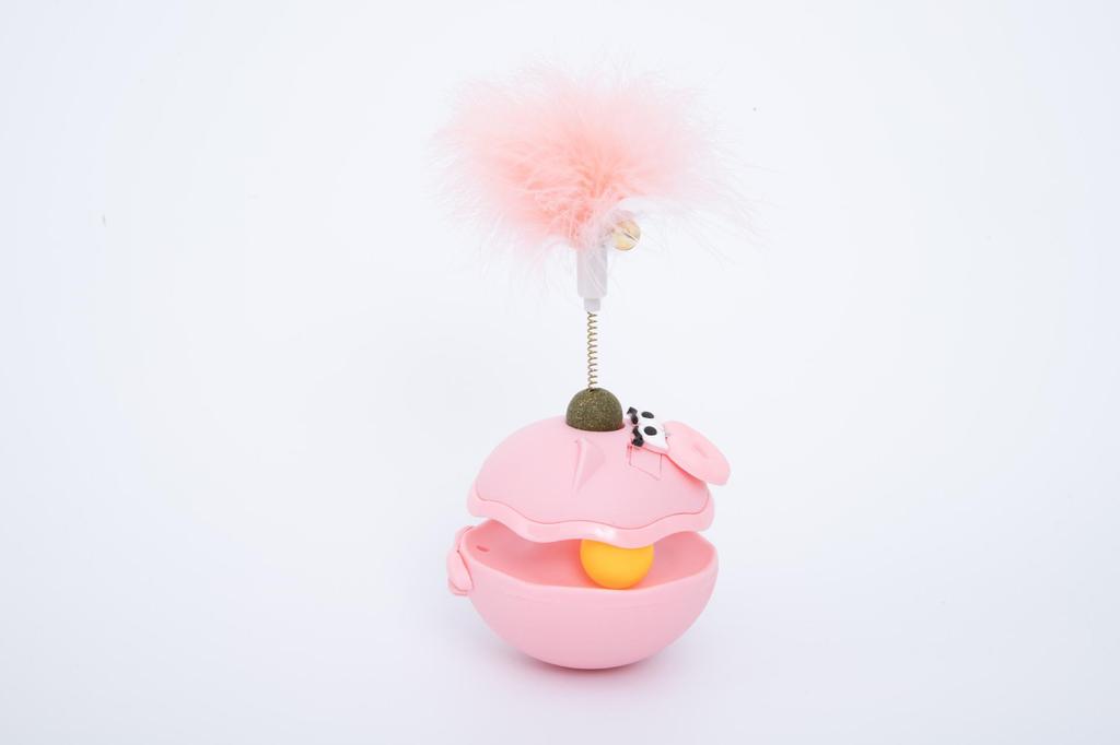 Electric Feather Catnip Tumbler Toy: Self-Entertainment and Boredom Relief for Cats