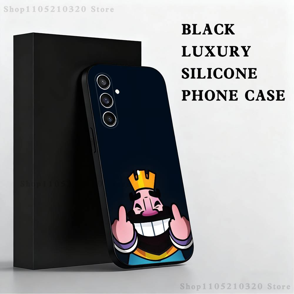 

C-Clash R-Royale Game Phone Case For Samsung S25,S24,S23,S22,S21,S20,S10,Ultra,Plus,Lite,FE,Soft Silicone Black Cover SamsungS22plus 5G